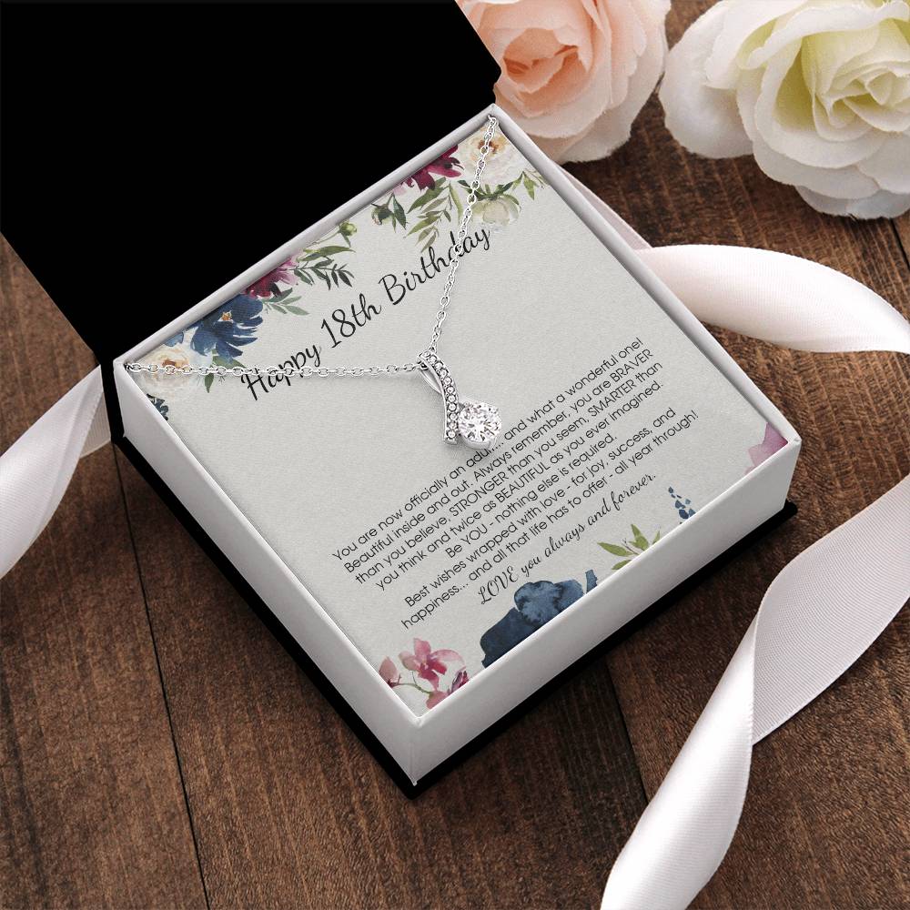 Customize Gift For 18 Year Old Girl 18Th Birthday Gift For Girls Alluring Beauty Necklace