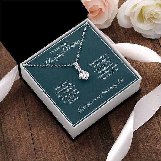 Alluring Necklace Mother Gift For Mother - Love You In My Heart Always Alluring Beauty Necklace