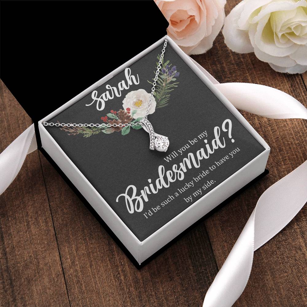 Bridesmaid Proposal Alluring Beauty Necklace