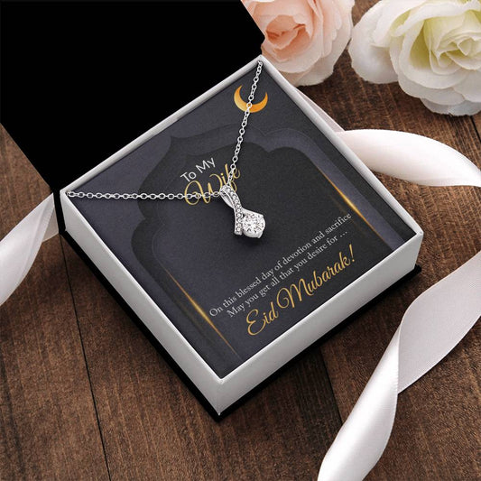 Beautiful Eid Gift For Wife Alluring Beauty Necklace