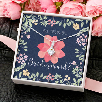 Bridesmaid Proposal Necklace Bridesmaid Proposal Jewelry Bridesmaid Proposal Matron Of Honor Gift Alluring Beauty Necklace