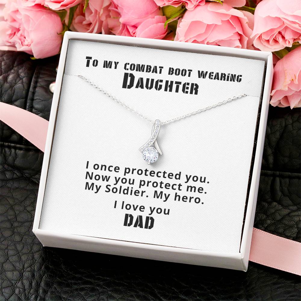 Boot Wearing Daughter Alluring Beauty Necklace