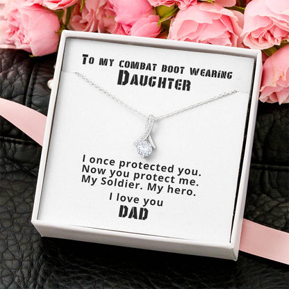 Boot Wearing Daughter Alluring Beauty Necklace