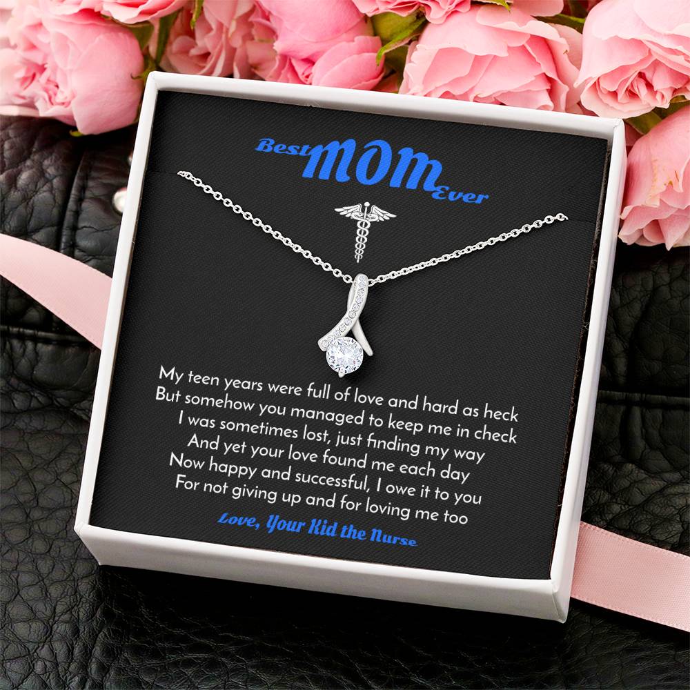 Best Mom Ever - Love Your Kid The Nurse 1  Alluring Beauty Necklace