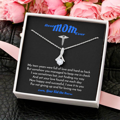 Best Mom Ever - Love Your Kid The Nurse 1  Alluring Beauty Necklace