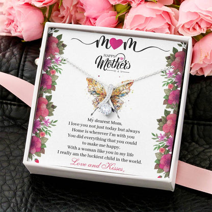 Alluring Beauty Necklace - To My Dearest Mom Mother's Day Gifts Alluring Beauty Necklace