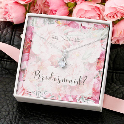 Bridesmaid Proposal Necklace Bridesmaid Proposal Jewelry Bridesmaid Proposal Matron Of Honor Gift Maid Of Honor Gift Alluring Beauty Necklace