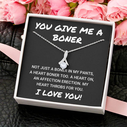Affection Erection Funny Valentine's Necklace Alluring Beauty Necklace