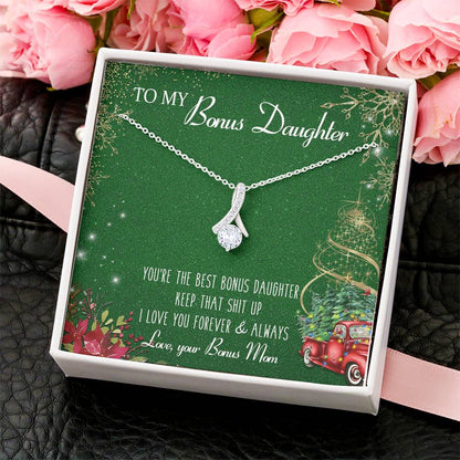Best Bonus Daughter Gift For Bonus Daughter Birthday Gift Christmas Gift  Alluring Beauty Necklace