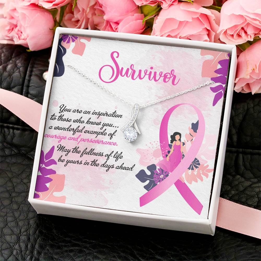 Breast Cancer Survivor Necklace 1  Alluring Beauty Necklace