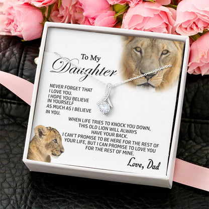 Best Gift For Daughter From Dad Alluring Beauty Shineon Necklace With Pod Message Card Alluring Beauty Necklace