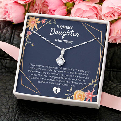 Alluring Beauty Necklace Daughter Pregnancy Gift For Daughter Baby Shower Gift For Mom To Be Gift For Expecting Mom Gift Pregnant Daughter Alluring Beauty Necklace