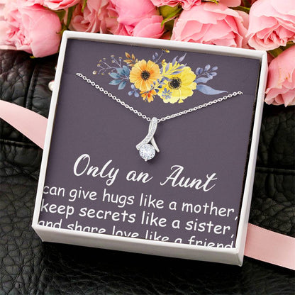 Aunt Necklace Auntie Aunt Gift Aunt Charm Aunt Jewelry New Aunt Best Auntie Ever My Aunt Loves Me Alluring Beauty Necklace For Auntie Alluring Beauty Necklace