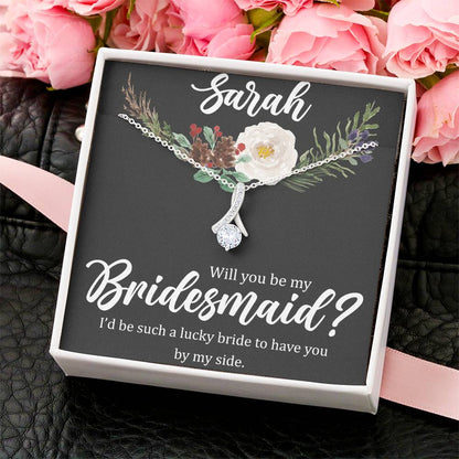 Bridesmaid Proposal Alluring Beauty Necklace