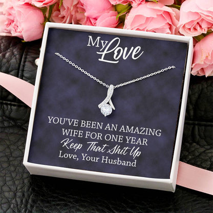 Amazing Wife - 1St Anniversary Gift For Wife Alluring Beauty Necklace