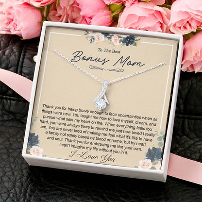 Bonus Mom Necklace Gift For Mom From Daughter Or Son Mother's Day Gift Birthday Anniversary Gift Alluring Beauty Necklace