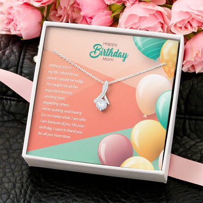 Birthday Edition Thank You Mom! For All You've Done - Alluring Necklace Alluring Beauty Necklace