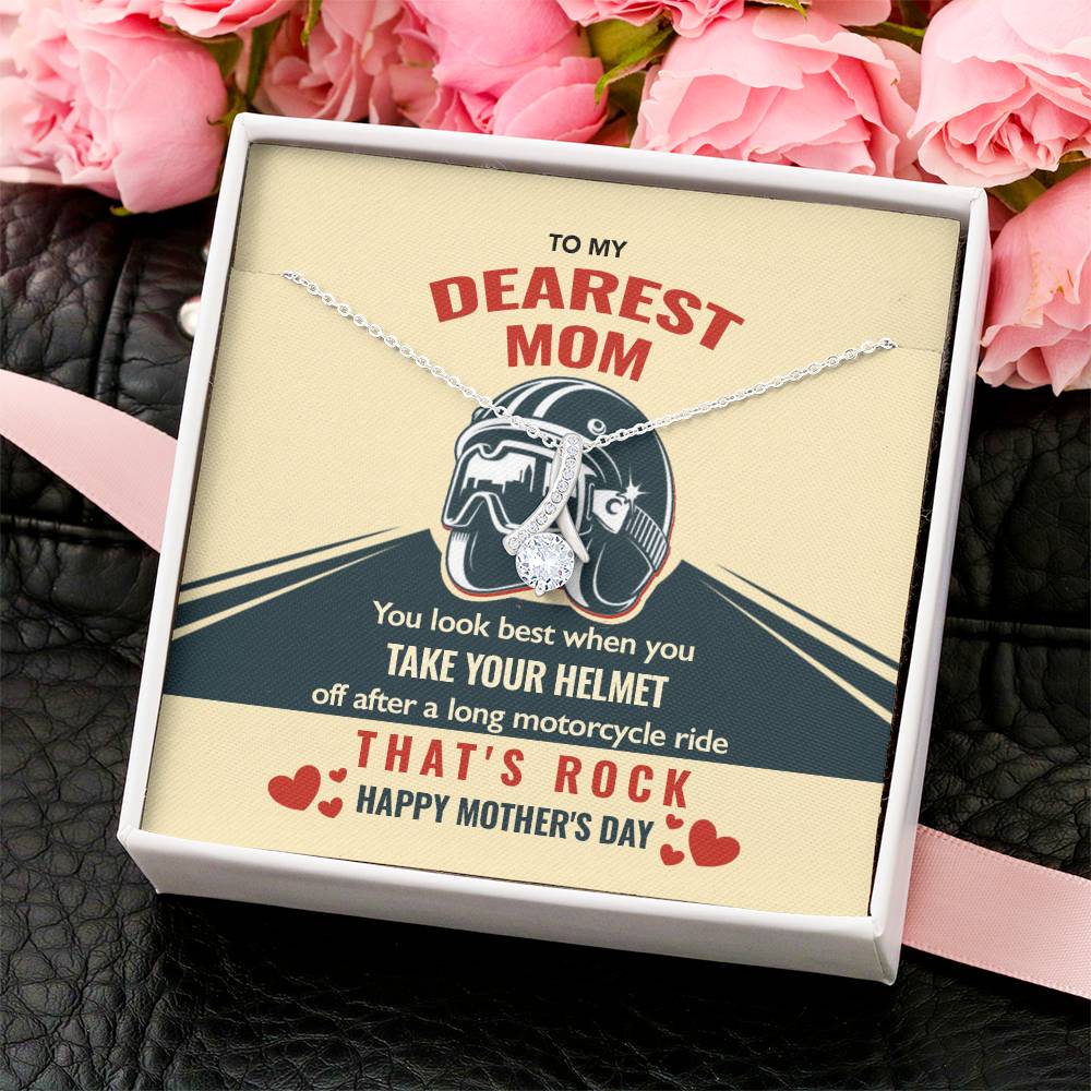 Biker's Mom Gift - That's Rock - The Alluring Beauty Necklace Alluring Beauty Necklace