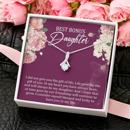 Best Bonus Daughter Gift For Bonus Daughter Birthday Gift Christmas Gift Alluring Beauty Necklace