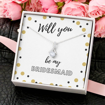 Bridesmaid Wedding Bridesmaid Gift From Bride To Bridesmaid Alluring Beauty Necklace