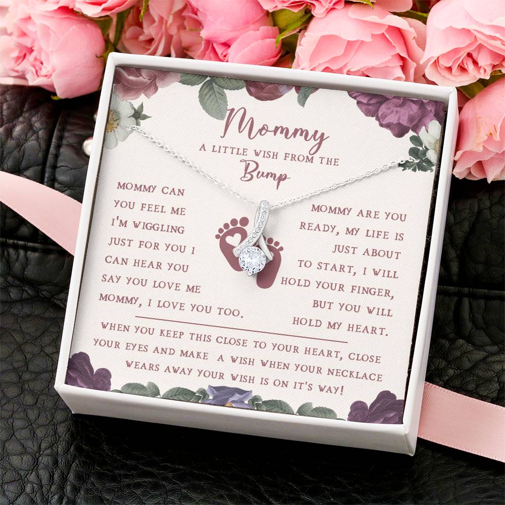 A Wish Necklace For A New Mommy - Mother's Day Gift Alluring Beauty Necklace
