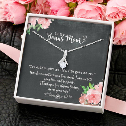 Bonus Mom Necklace Stepmom Gift Alluring Beauty Necklace