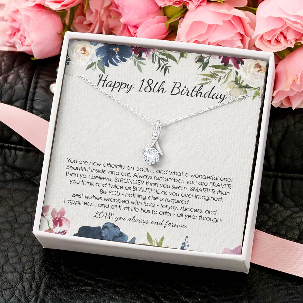 Customize Gift For 18 Year Old Girl 18Th Birthday Gift For Girls Alluring Beauty Necklace