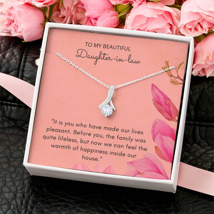Customize Gift For A Daughter-In-Law  Anniversary Gift For Daughter-In-Law Birthday Gift Idea For Daughter-In-Law Alluring Beauty Necklace