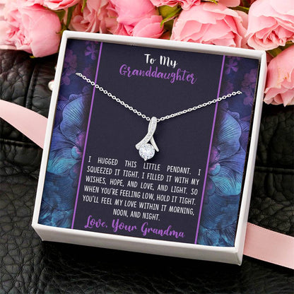 Best Gift For Granddaughter - Beautiful Sparkly Pendant Alluring Beauty Necklace