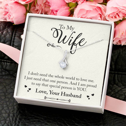 Beautiful Sparkly Pendant For Wife Alluring Beauty Necklace
