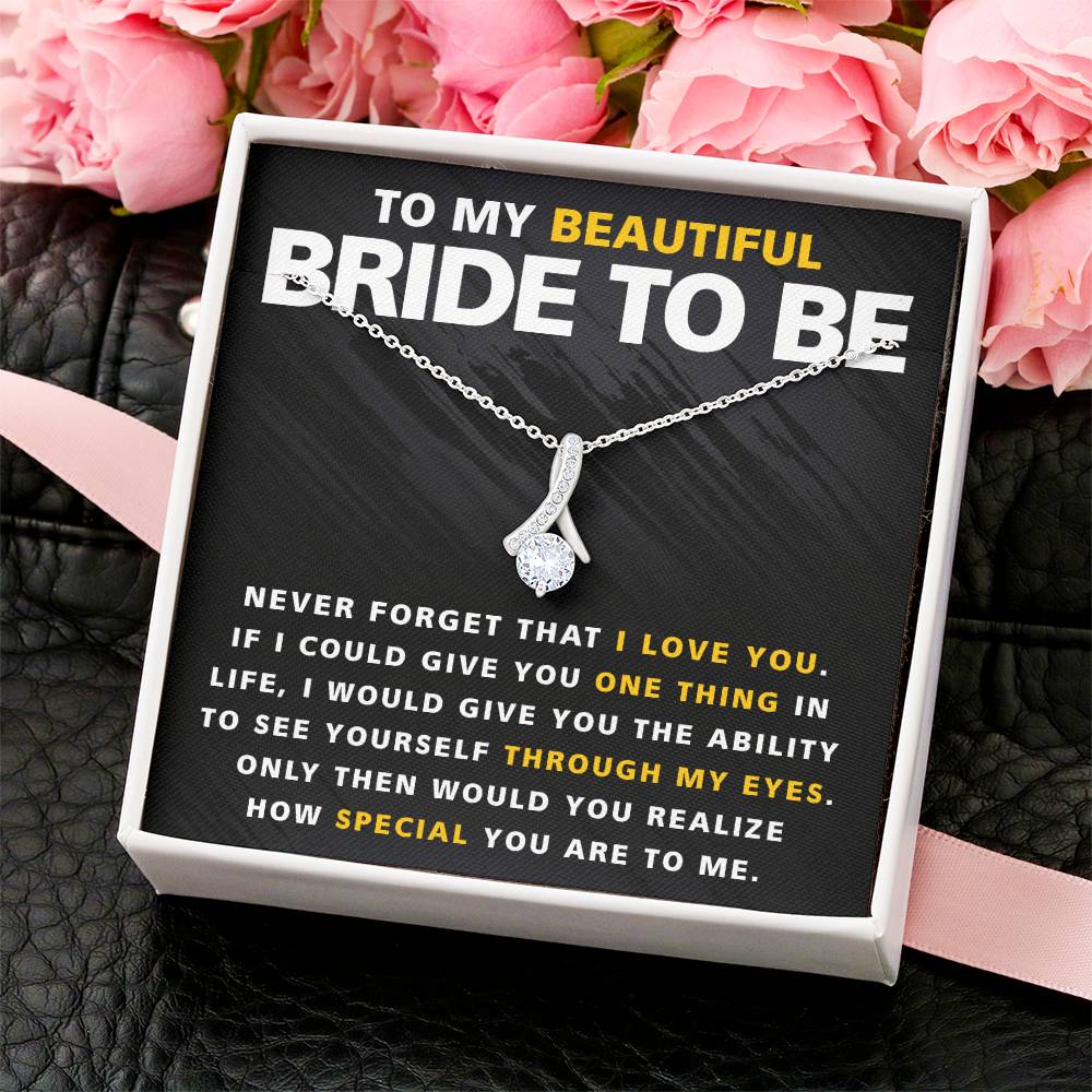 Beautiful Bride To Be One Thing Necklace Alluring Beauty Necklace