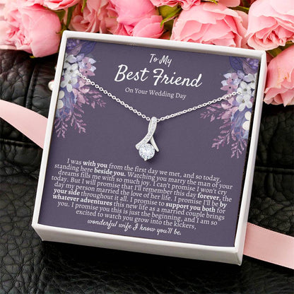 Best Friend Wedding Gift Necklace Gift For Bride Bride Gift From Maid Of Honor Best Friend Gift On Her Wedding Day Bestie Wedding Alluring Beauty Necklace