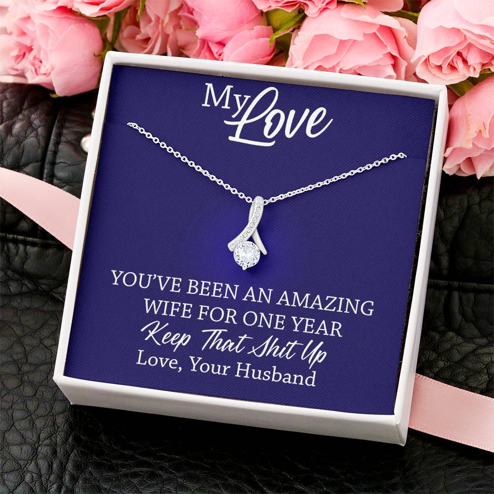 Amazing Wife - 1St Anniversary Gift For Wife 1  Alluring Beauty Necklace