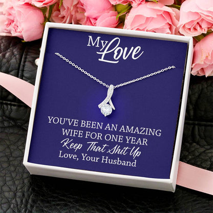 Amazing Wife - 1St Anniversary Gift For Wife 1  Alluring Beauty Necklace