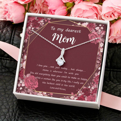 Alluring Beauty Necklace - To My Dearest Mom Happy Mother's Day Gifts Alluring Beauty Necklace
