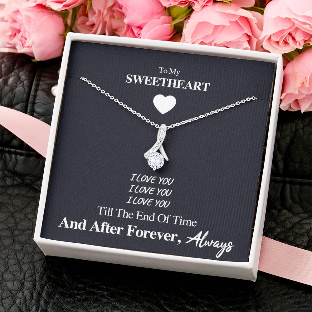 After Forever Always Eternal Love Pendant Alluring Beauty Necklace