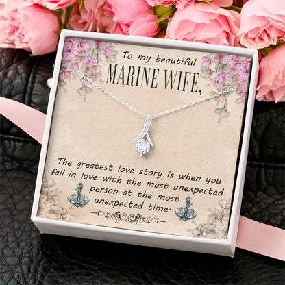 Beautiful Sparkly Pendant Marine Wife Alluring Beauty Necklace