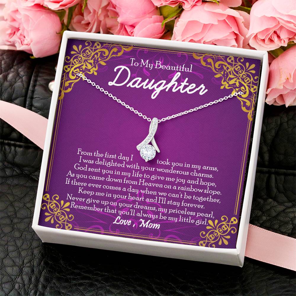 Alluring Beauty Necklace Gift For Daughter From Mom To My Daughter Daughter Mother Necklace Daughter Birthday Gift Alluring Beauty Necklace