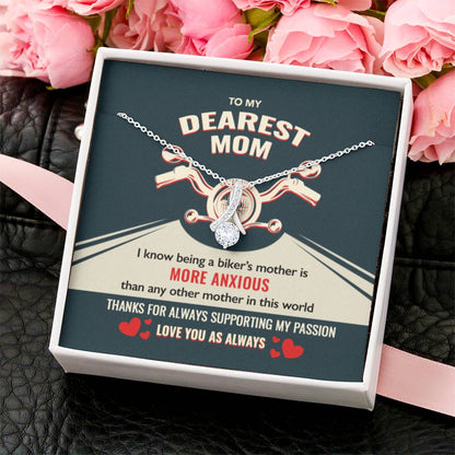Biker's Mother Gift - Supporting My Passion - The Alluring Beauty Necklace Alluring Beauty Necklace