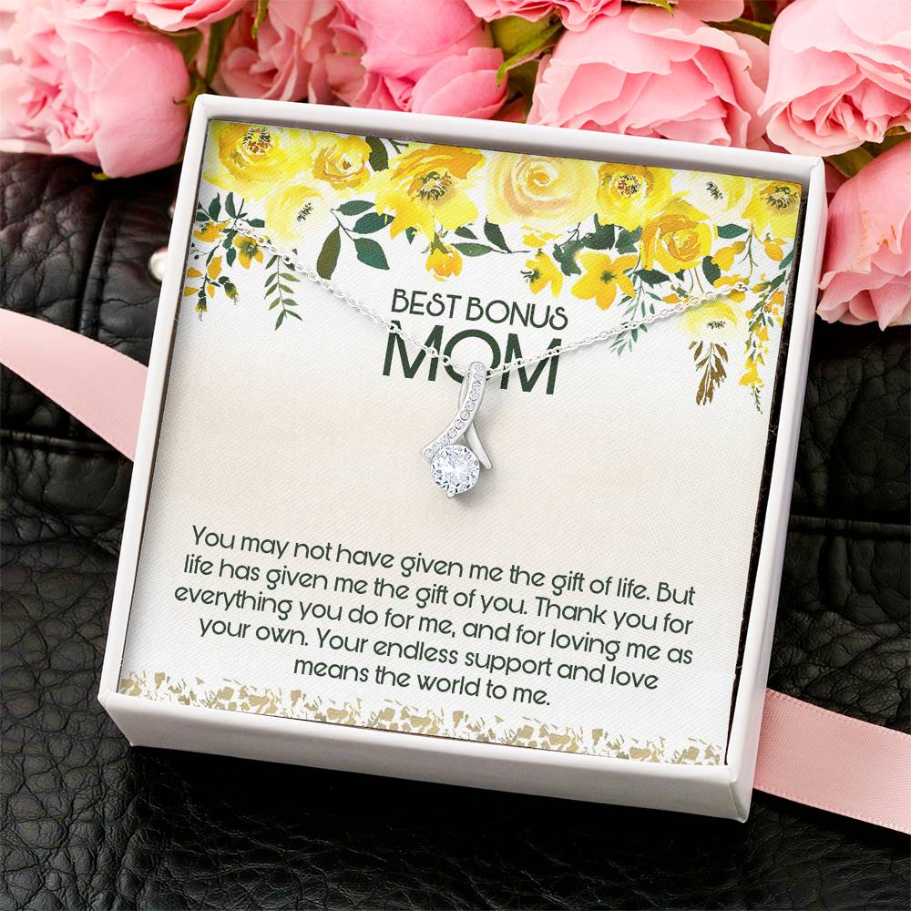 Best Bonus Mom Alluring Beauty Necklace Mother's Day Alluring Beauty Necklace