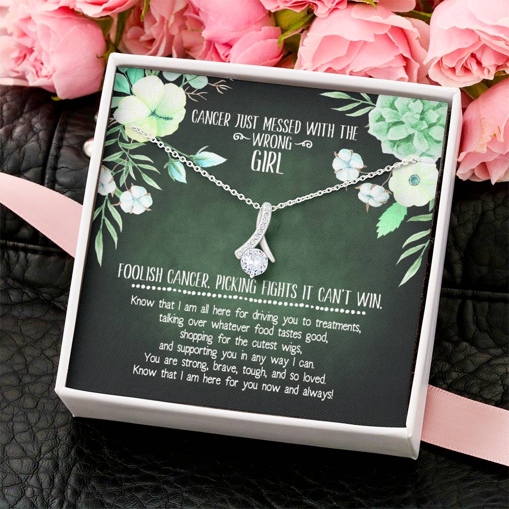 Cancer Diagnosis Support Necklace Alluring Beauty Necklace
