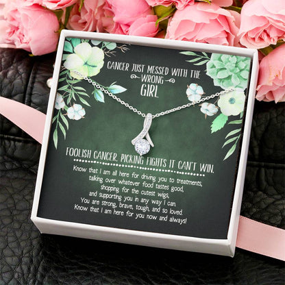 Cancer Diagnosis Support Necklace Alluring Beauty Necklace