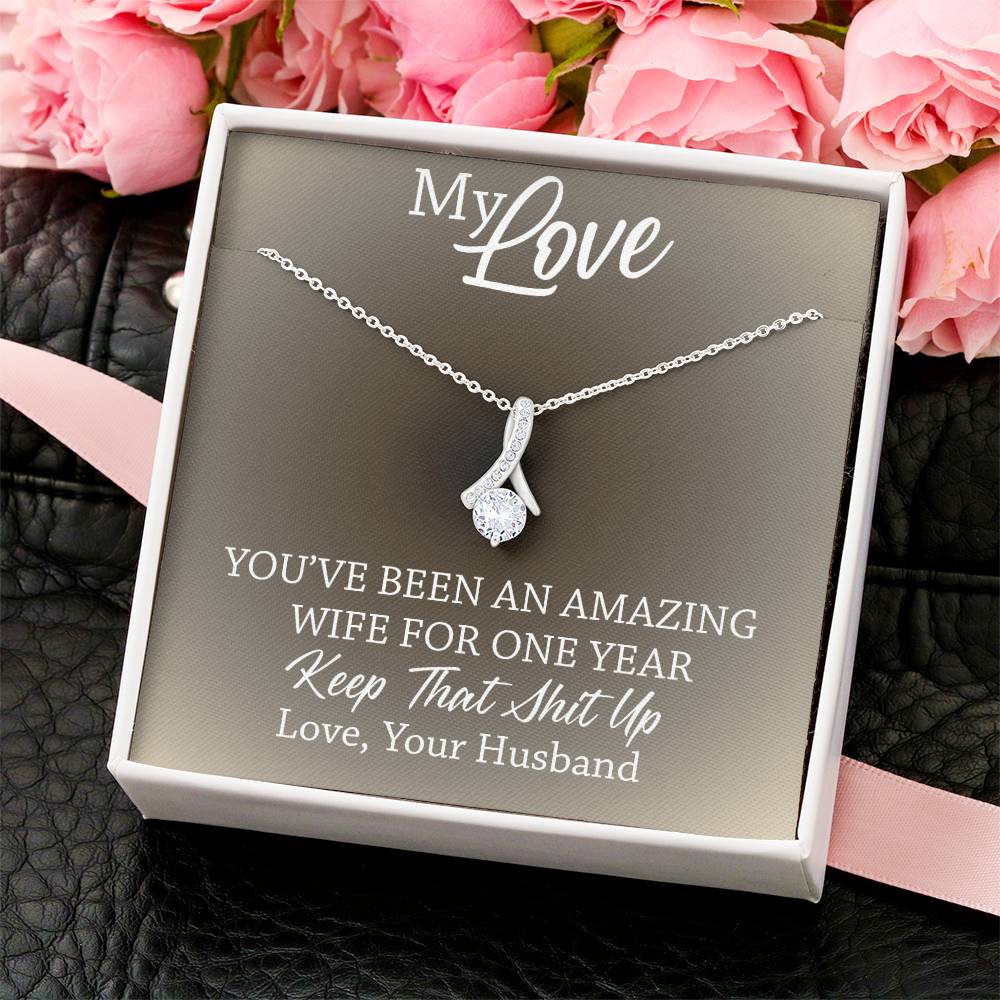 Amazing Wife - 1St Anniversary Gift For Wife 2  Alluring Beauty Necklace