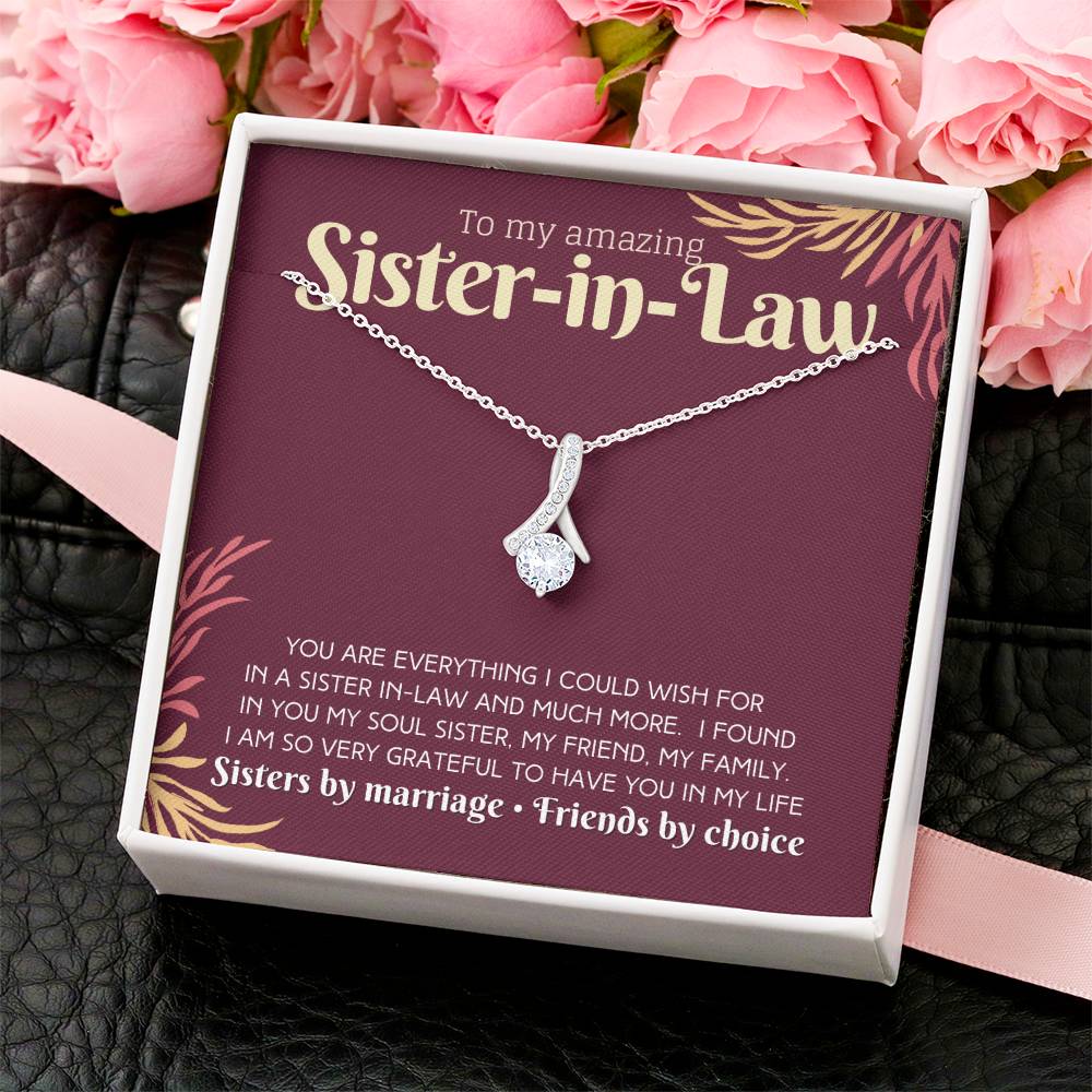 Amazing Sister In Law Necklace Gift Alluring Beauty Necklace