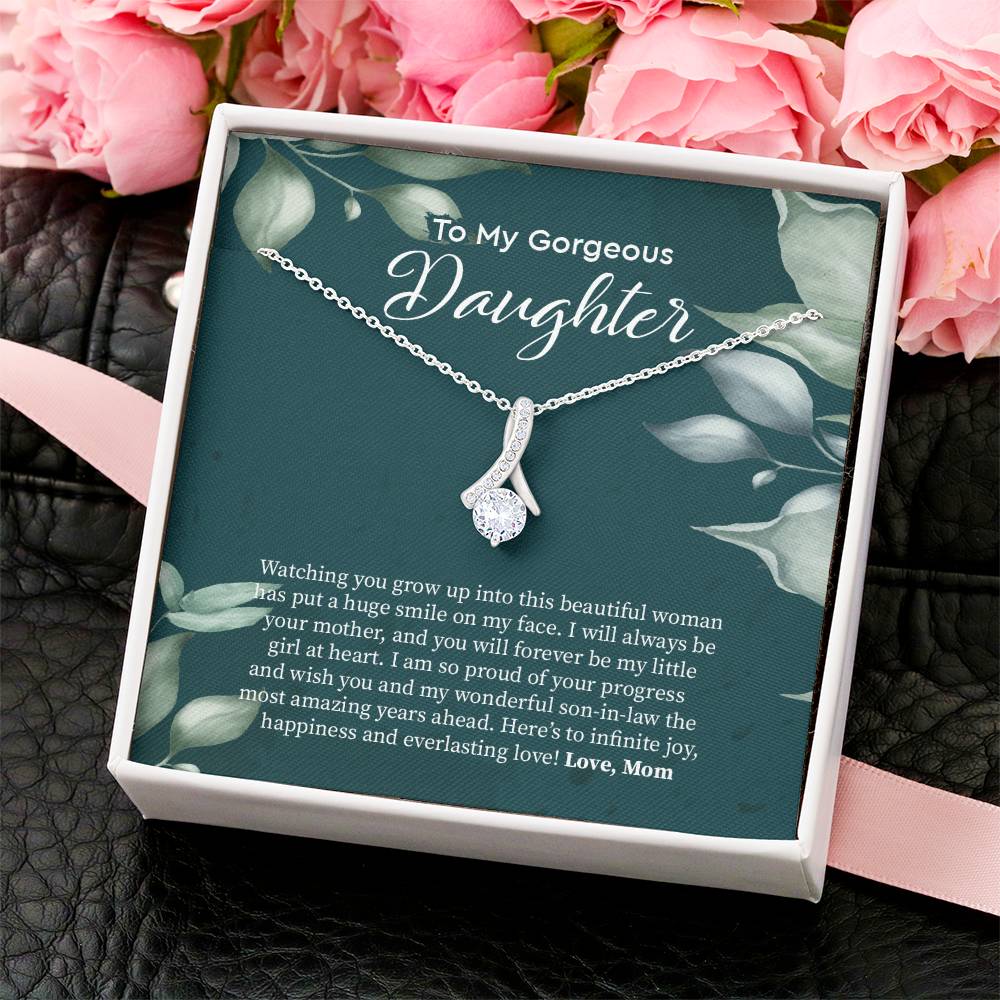 Bride Gift From Mom To Daughter On Wedding Day Gift For Daughter On Wedding Day From Mother Wedding Necklace 2  Alluring Beauty Necklace