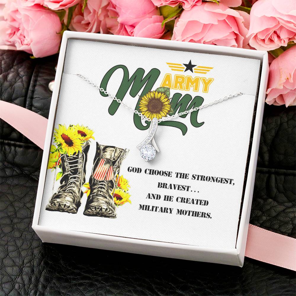 Army Mom Gift - Strongest - The Alluring Beauty Necklace Alluring Beauty Necklace