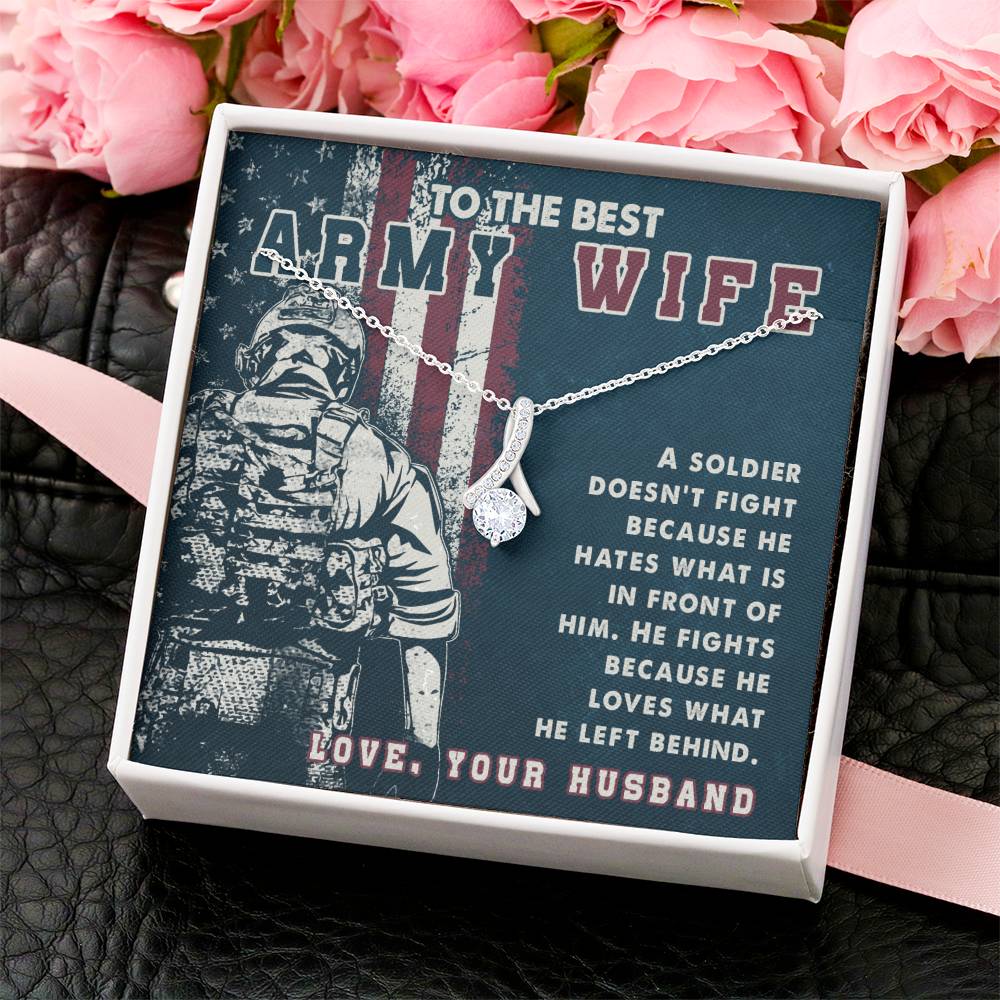 Beautiful Sparkly Pendant Army Wife Alluring Beauty Necklace