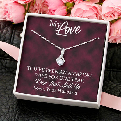 Amazing Wife - 1St Anniversary Gift For Wife 3  Alluring Beauty Necklace