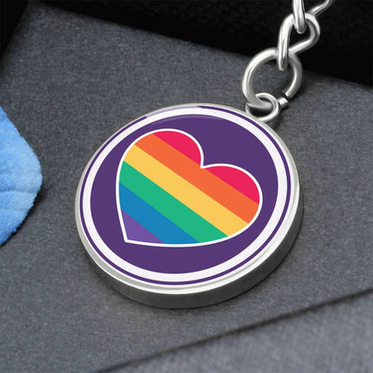 Circle Pride Keychain - Purple Pride
