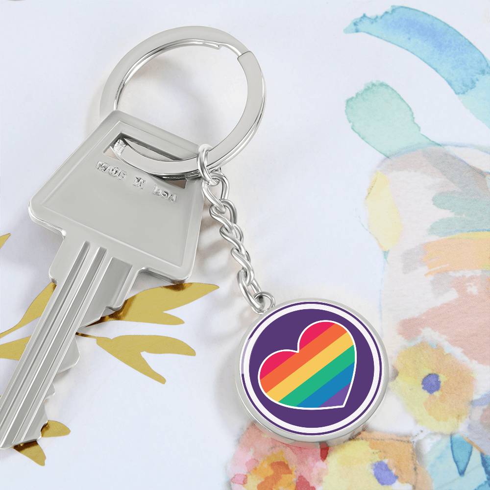 Circle Pride Keychain - Purple Pride